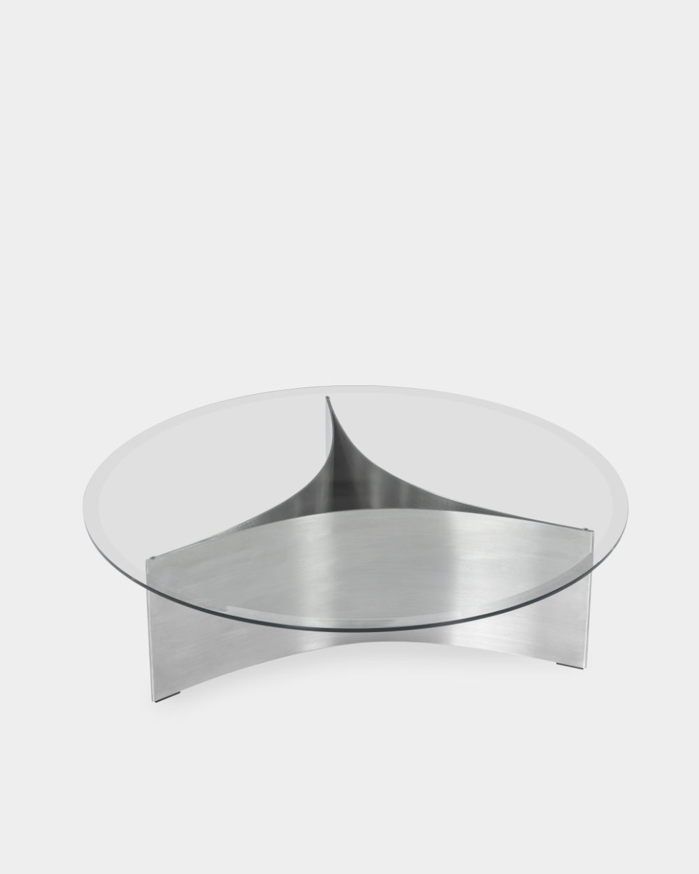 Arc Table - Large - Brushed steel