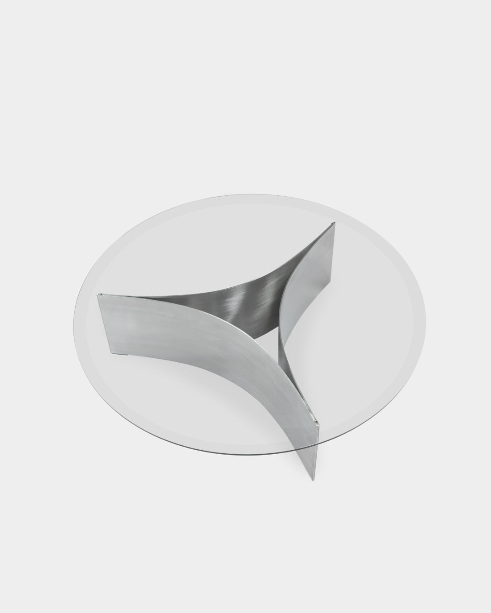Arc Table - Large - Brushed steel
