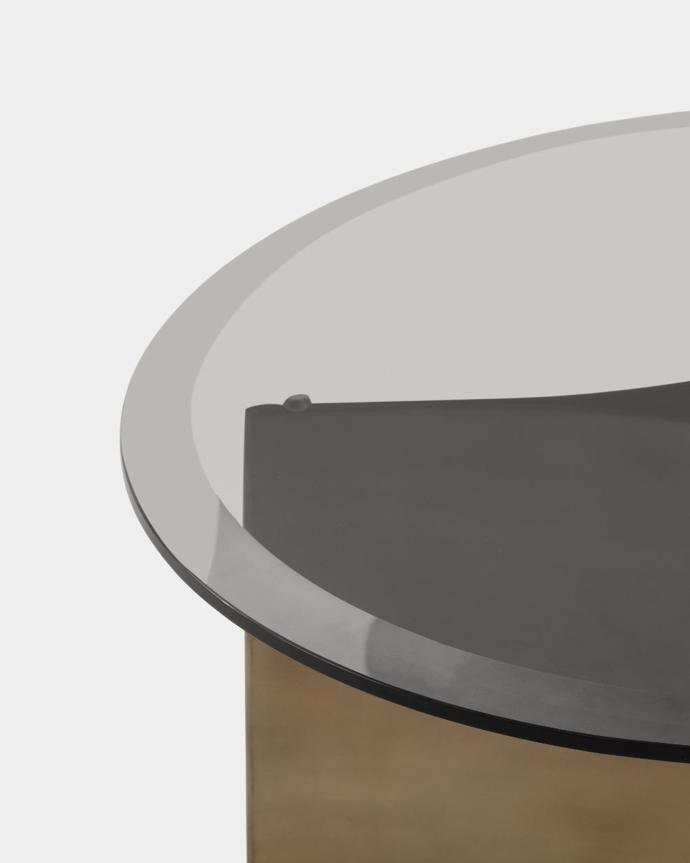 Arc Table - Small - Brass patinated steel