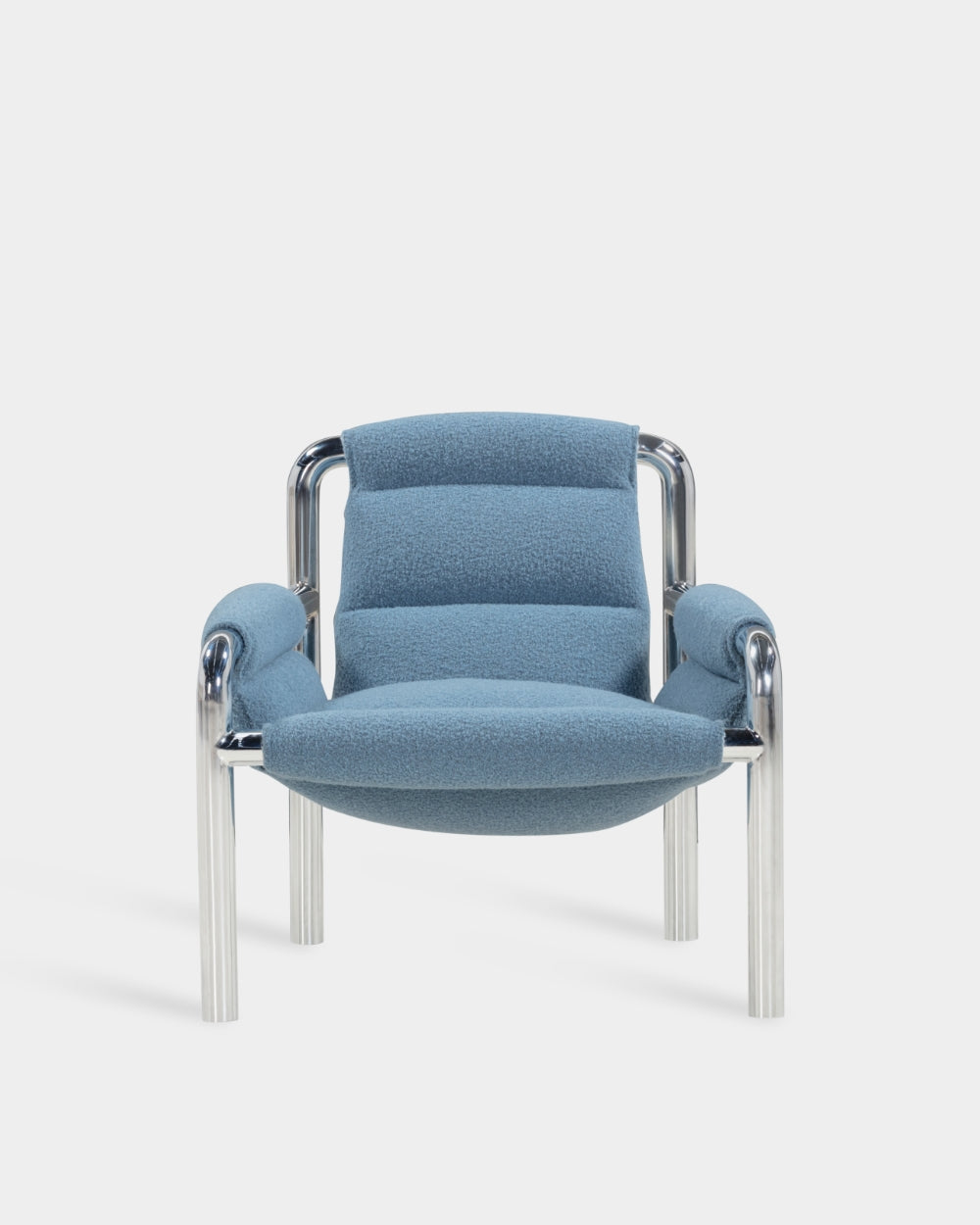 Atli Lounge Chair - Chrome-plated legs - Baru col. 740