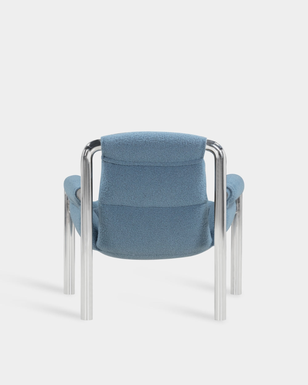 Atli Lounge Chair - Chrome-plated legs - Baru col. 740