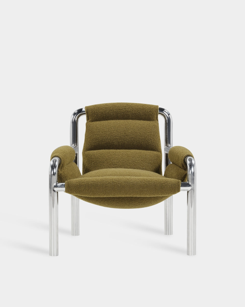 Atli Lounge Chair - Chrome-plated legs - Baru col. 950