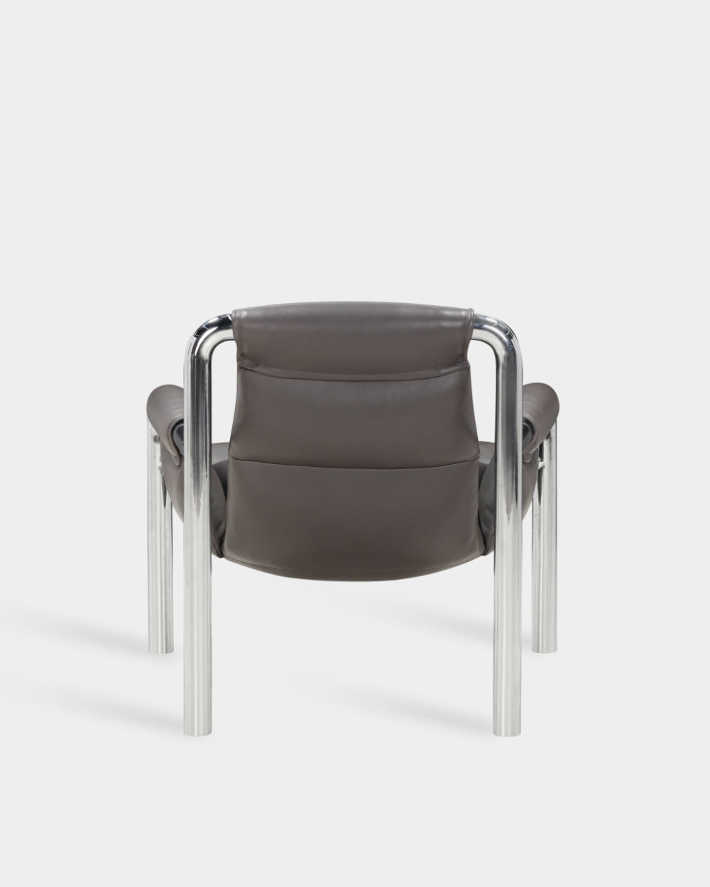 Atli Lounge Chair - Chrome-plated legs - Parma col. Graphite