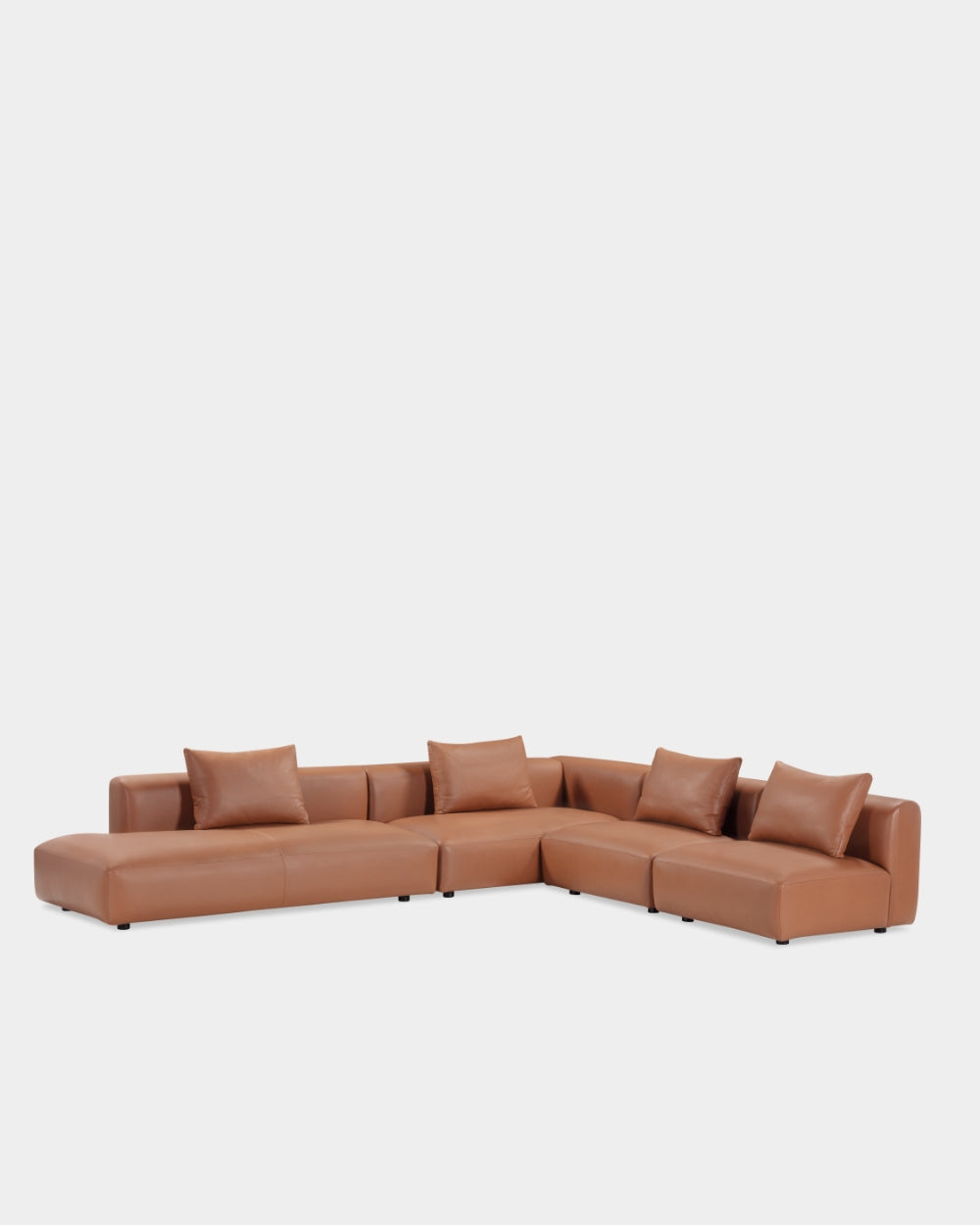 Boketto Sofa - Mod. 13 + 6 + 8 + 8 - Parma col. Cognac