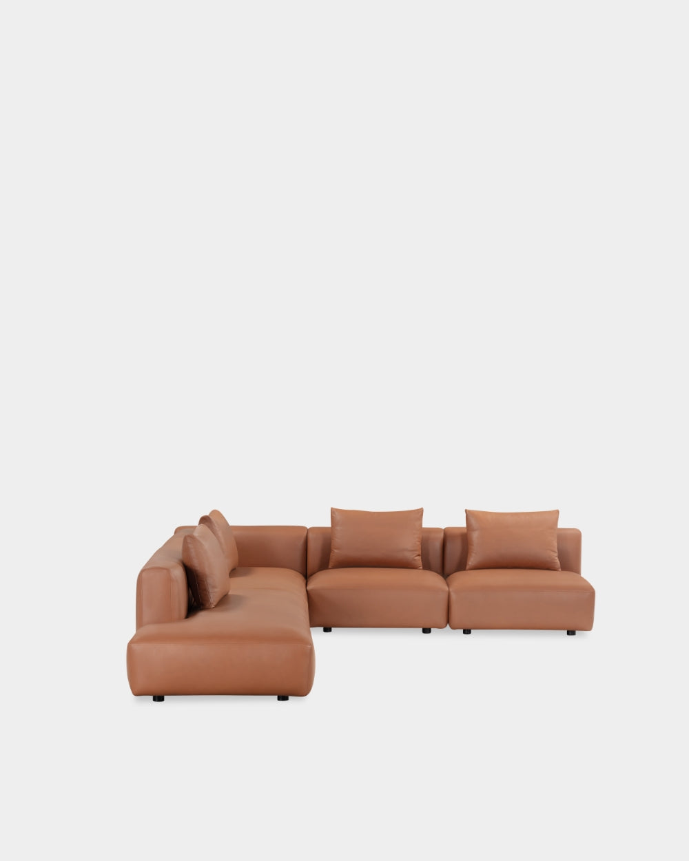 Boketto Sofa - Mod. 13 + 6 + 8 + 8 - Parma col. Cognac