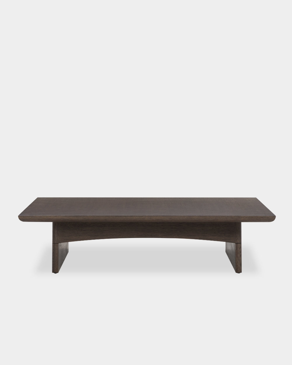 Bower Coffee Table - 120 x 120 - Dark brown-stained oak