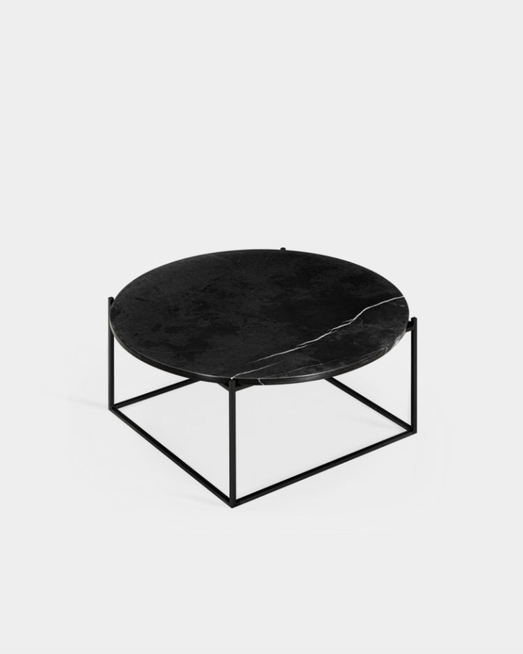 Circle Table - Medium - Nero Marquina marble