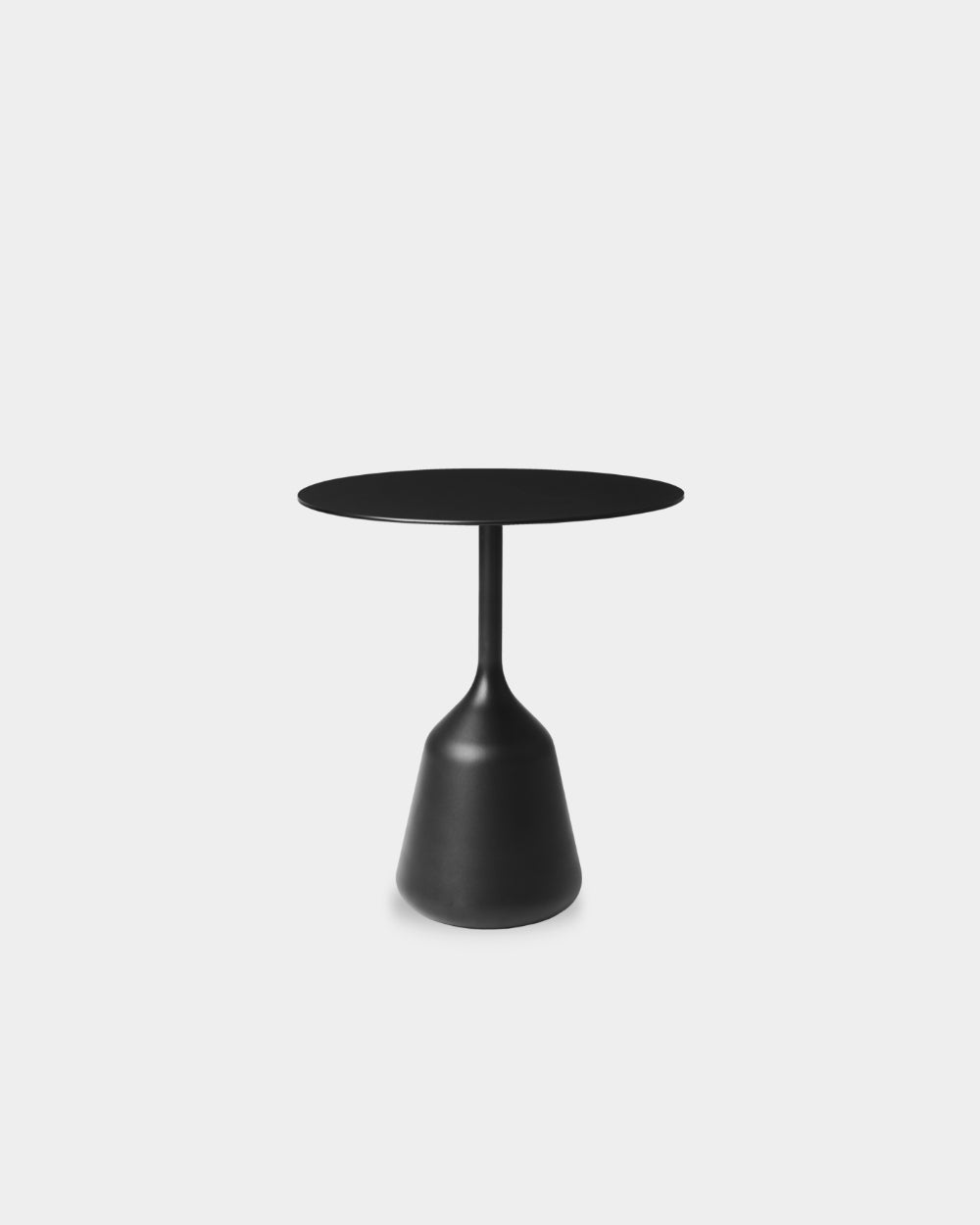 Coin Side Table - High - Black laminate