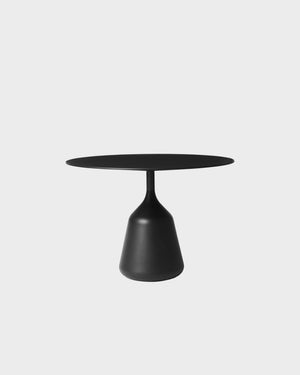 Coin Side Table - Low - Black laminate