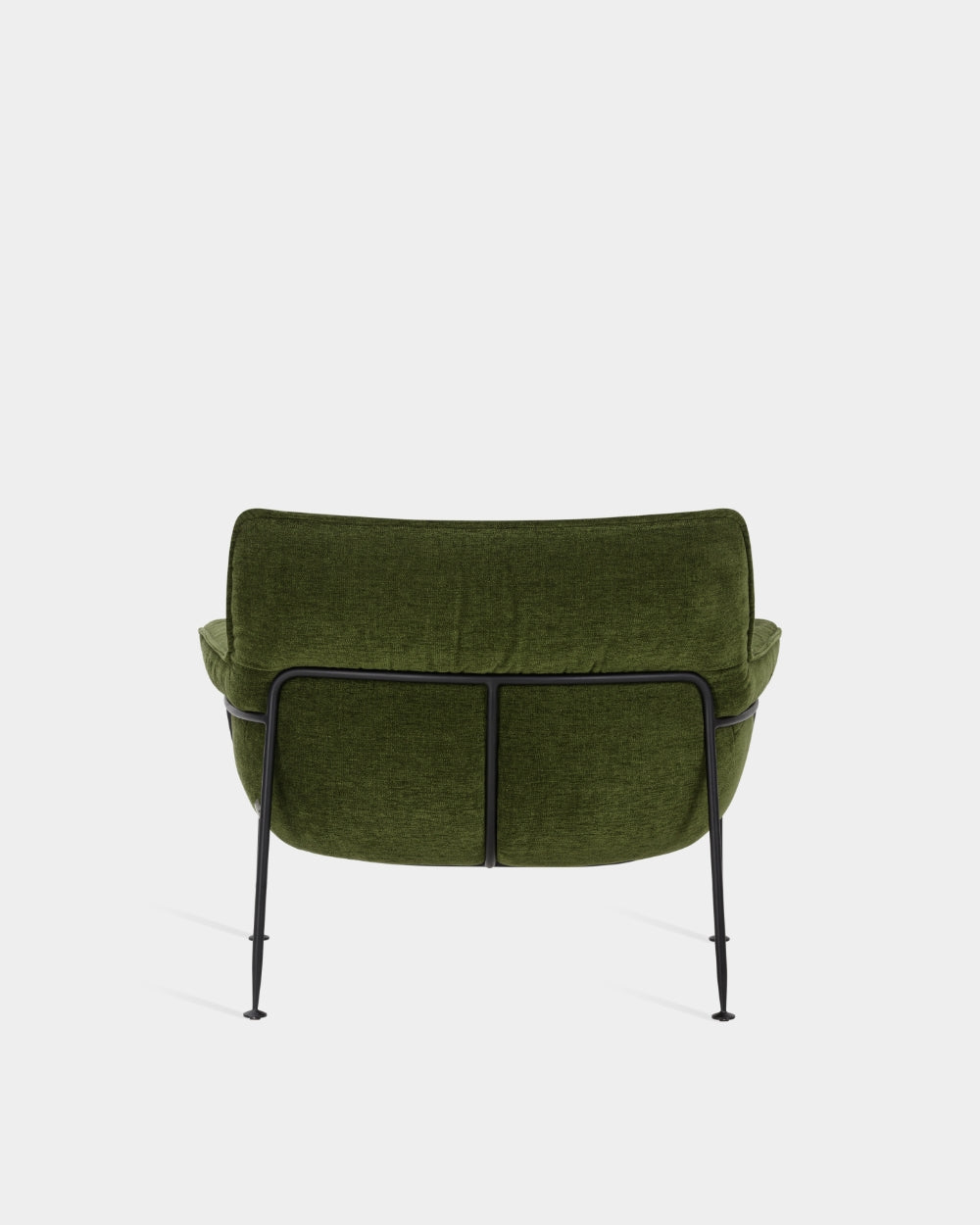 Duvet Lounge Chair - Black steel frame - Zest col. 06