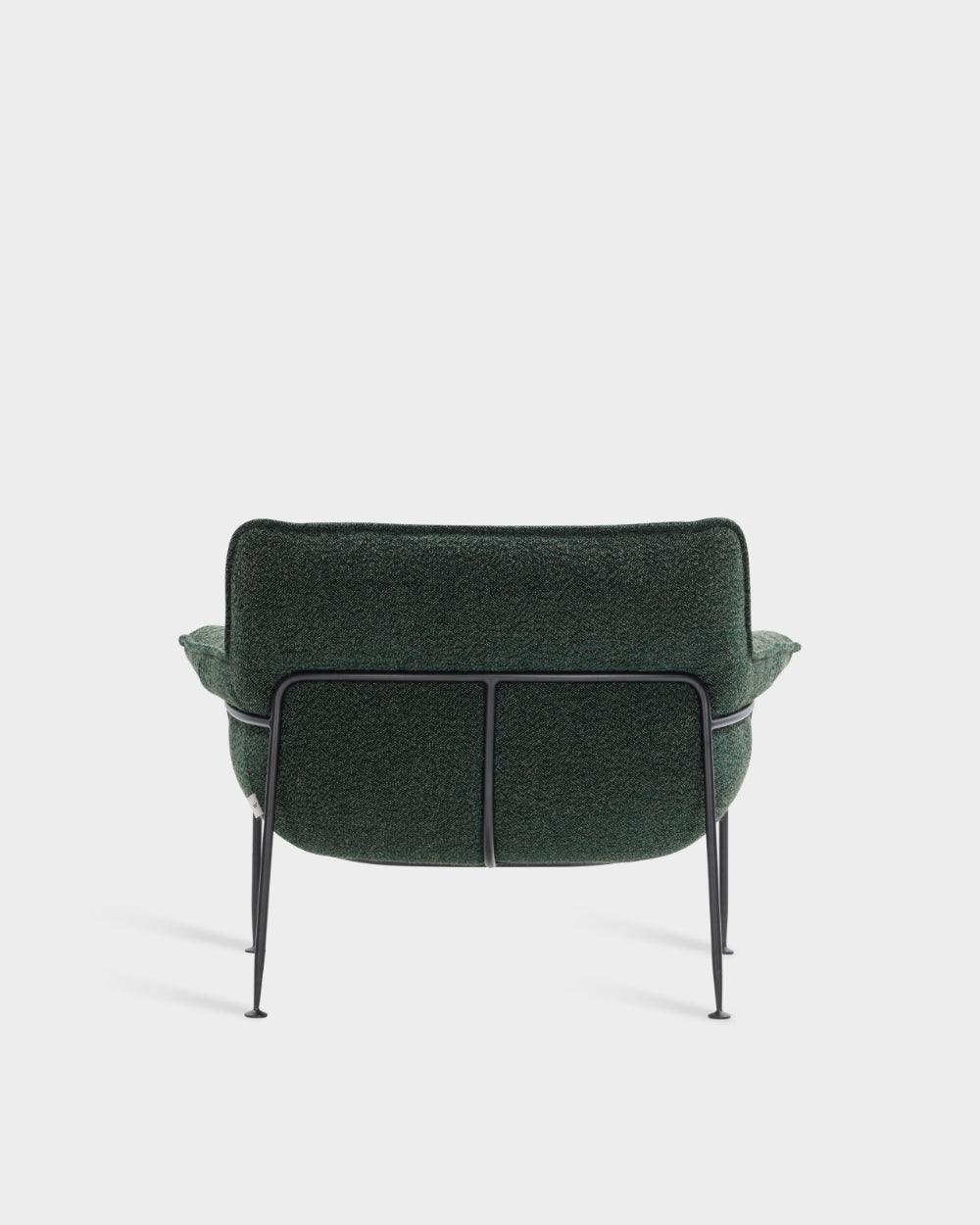 Duvet Lounge Chair - Black steel frame - Spectrum col. 10