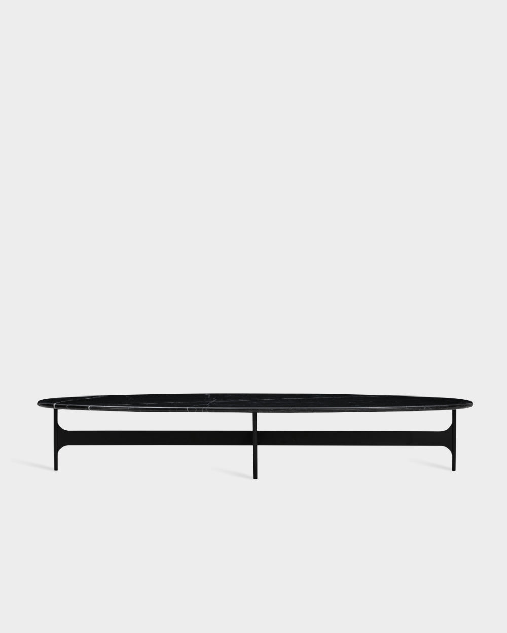 Floema Coffee Table - Oval - Nero Marquina marble