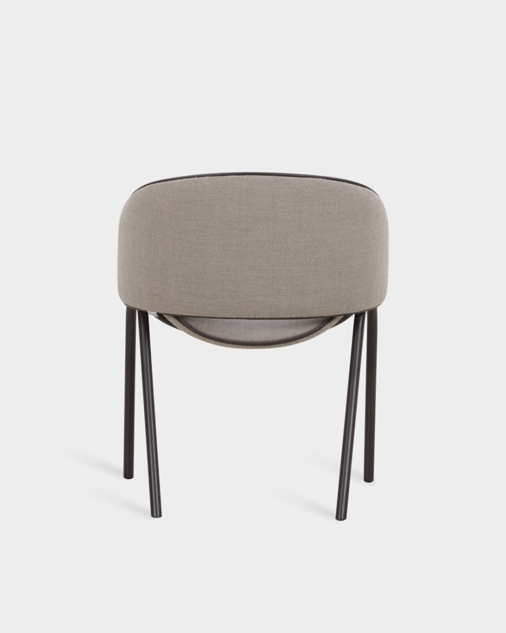 Folium Dining Chair - With leather piping - Fiord col. 262