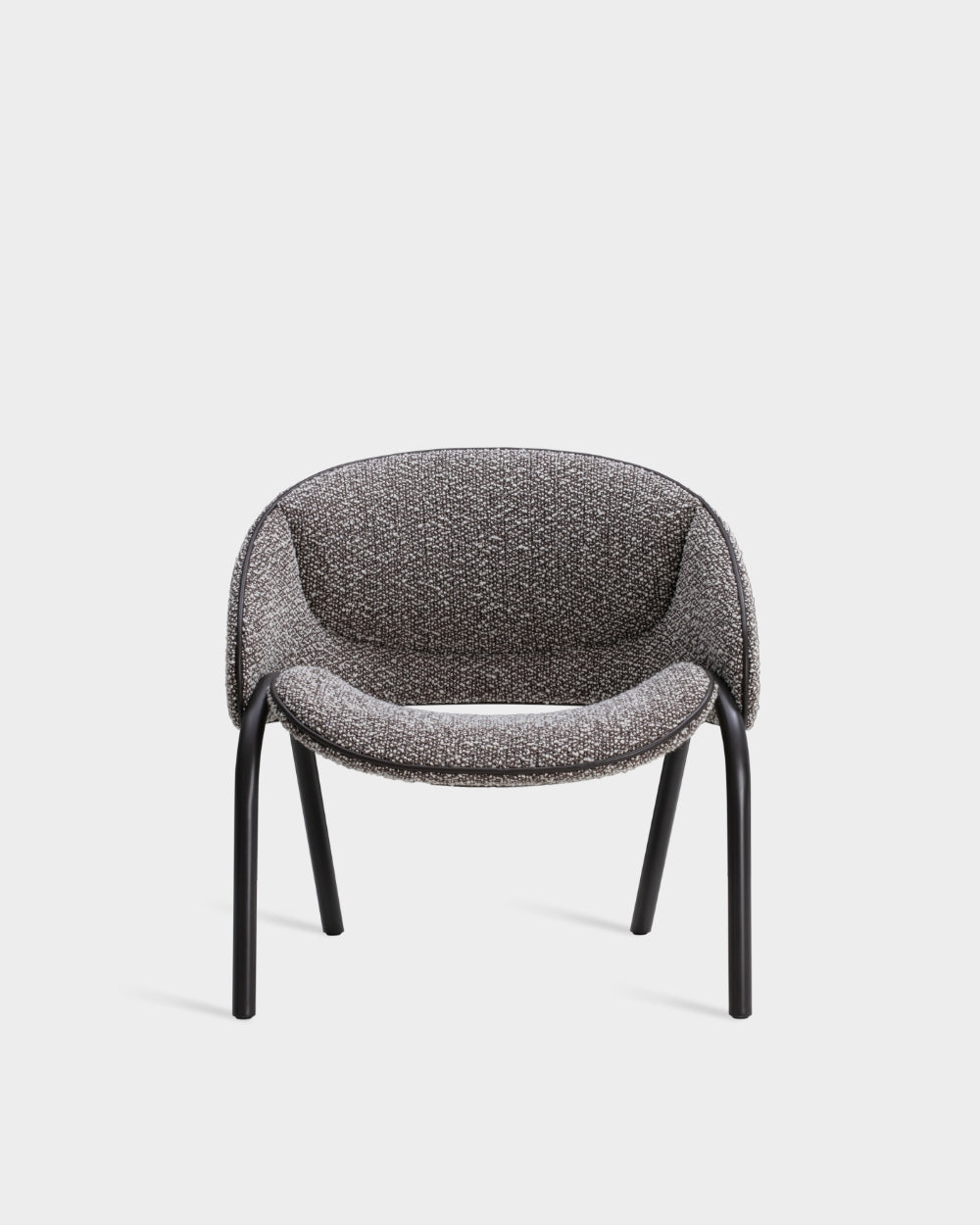 Folium Lounge Chair - With leather piping - Silenzio col. 06