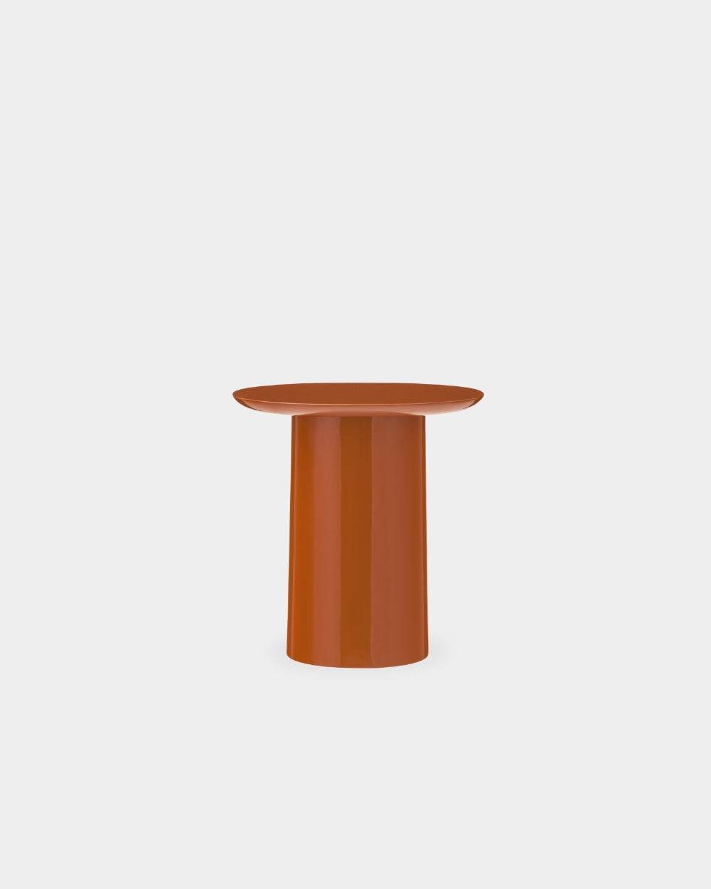 Kin Side Table - High-gloss burnt orange