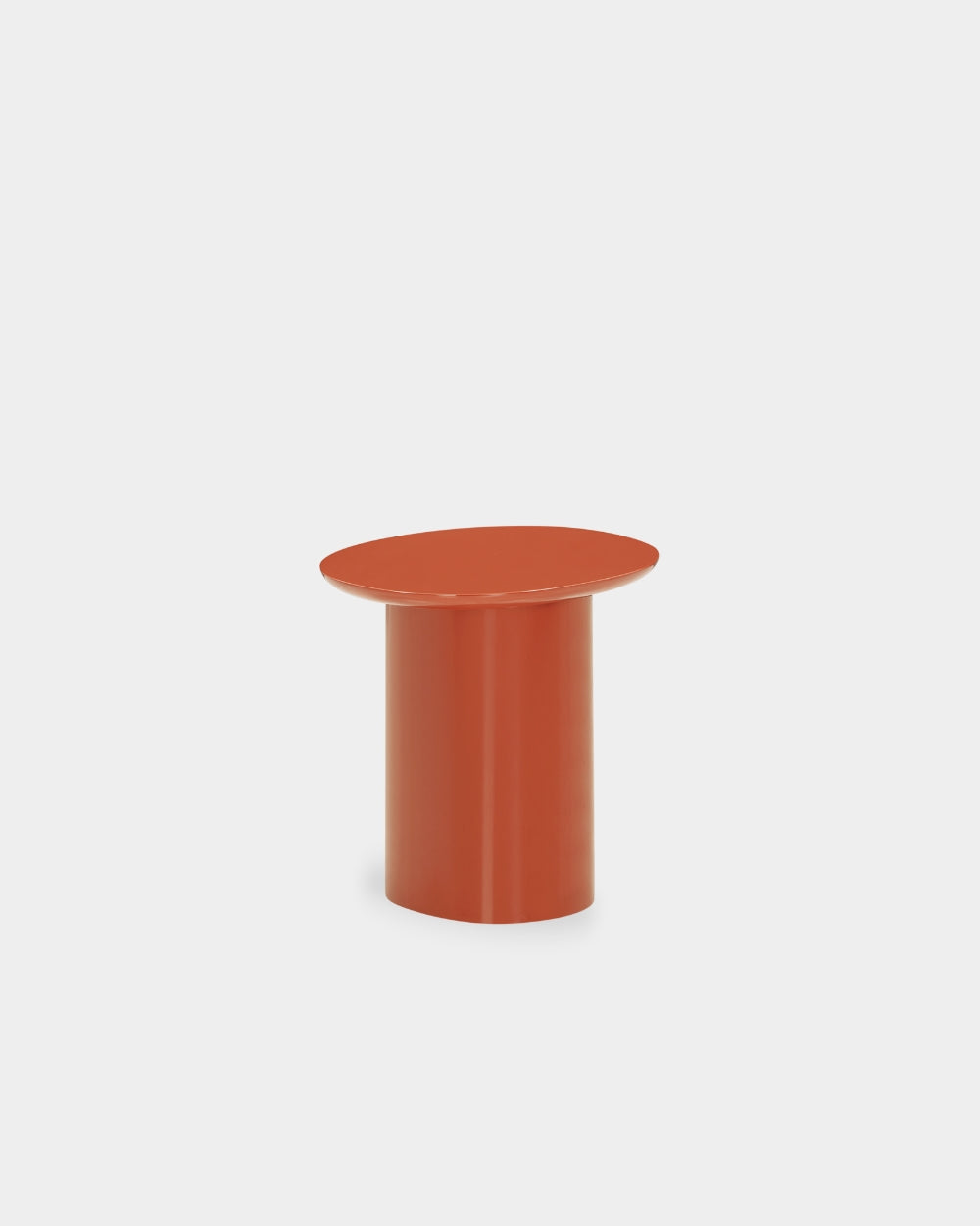Kin Side Table - High-gloss burnt orange