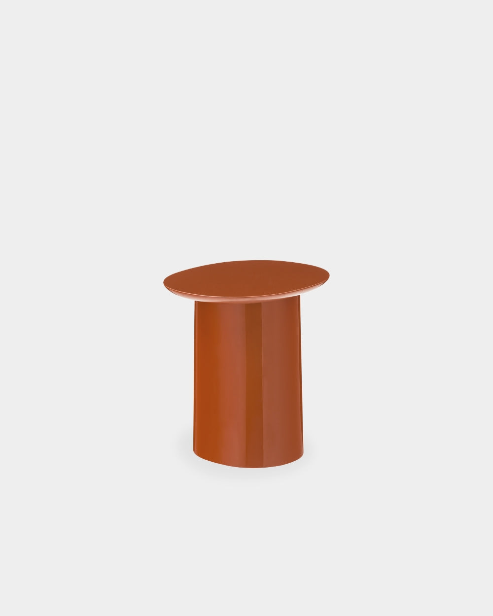Kin Side Table - High-gloss burnt orange