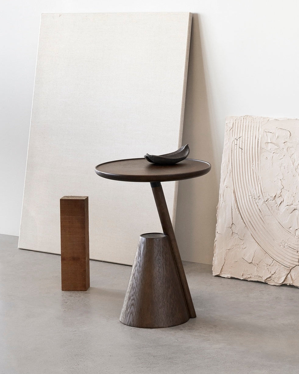 Mate Side Table - Side Table - Brown stained oak