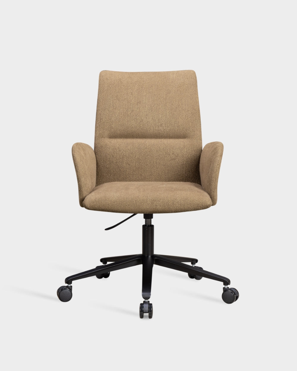 Ori High Back Chair with upholstered armrests - Swivel base with castors and gas lift - Keiga col. 0252