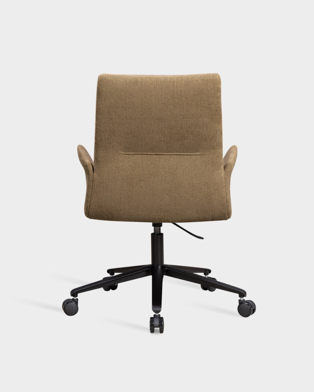 Ori High Back Chair with upholstered armrests - Swivel base with castors and gas lift - Keiga col. 0252