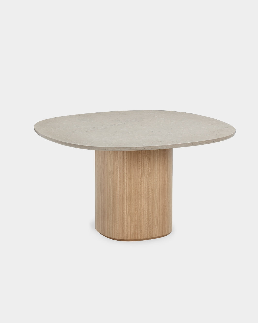 Ovata Dining Table - Dining Table - Light oak base