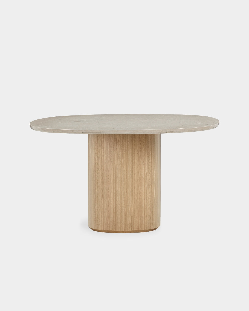 Ovata Dining Table - Dining Table - Light oak base