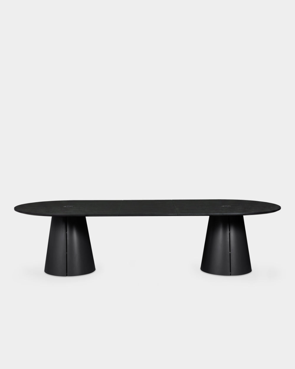Trim Table - 300 x 120 cm - Black/black oak veneer
