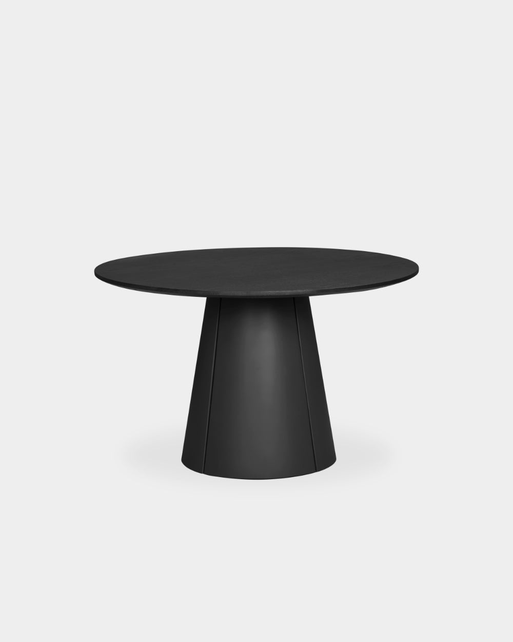 Trim Table - Ø120 - Black/Black oak veneer