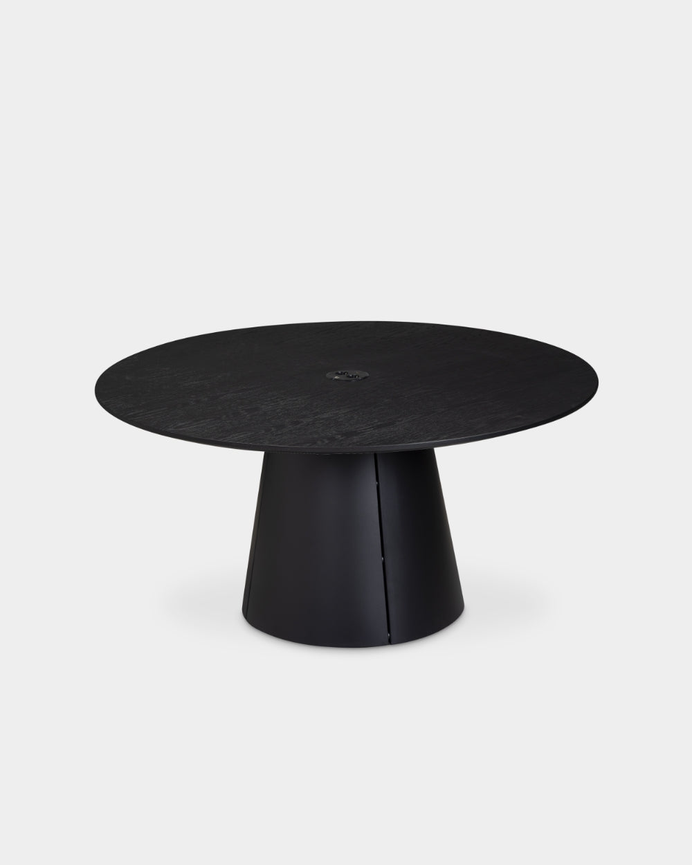 Trim Table - Ø150 - Black/Black oak veneer