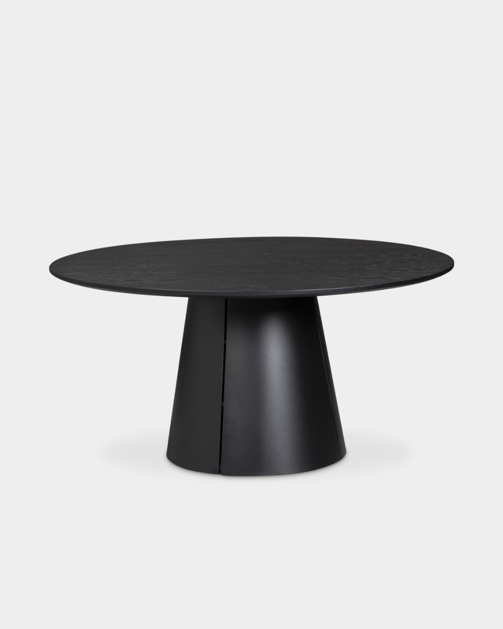 Trim Table - Ø150 - Black/Black oak veneer