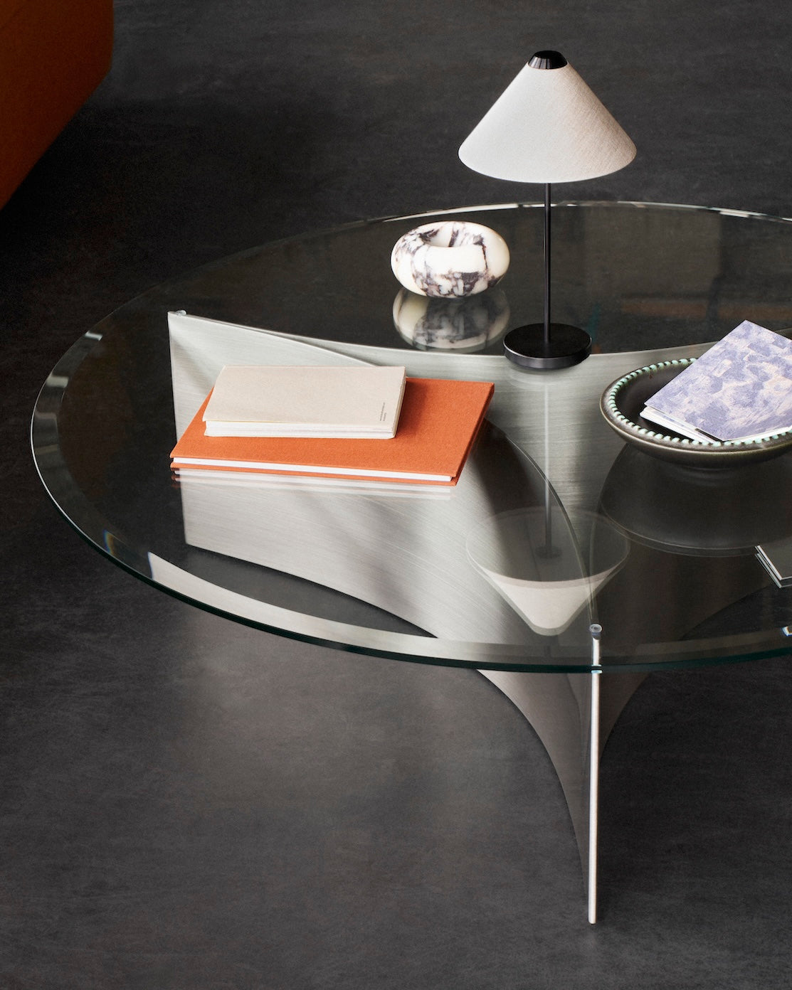 Arc Table - Medium - Brushed steel