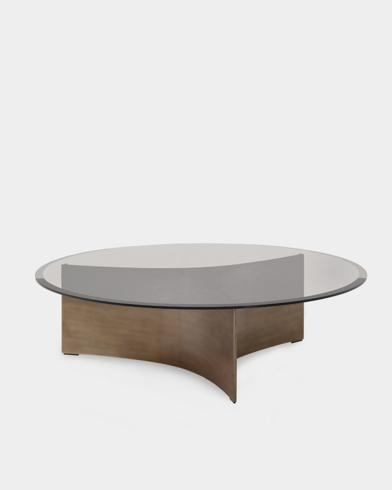 Arc Table - Large - Brass patinated steel