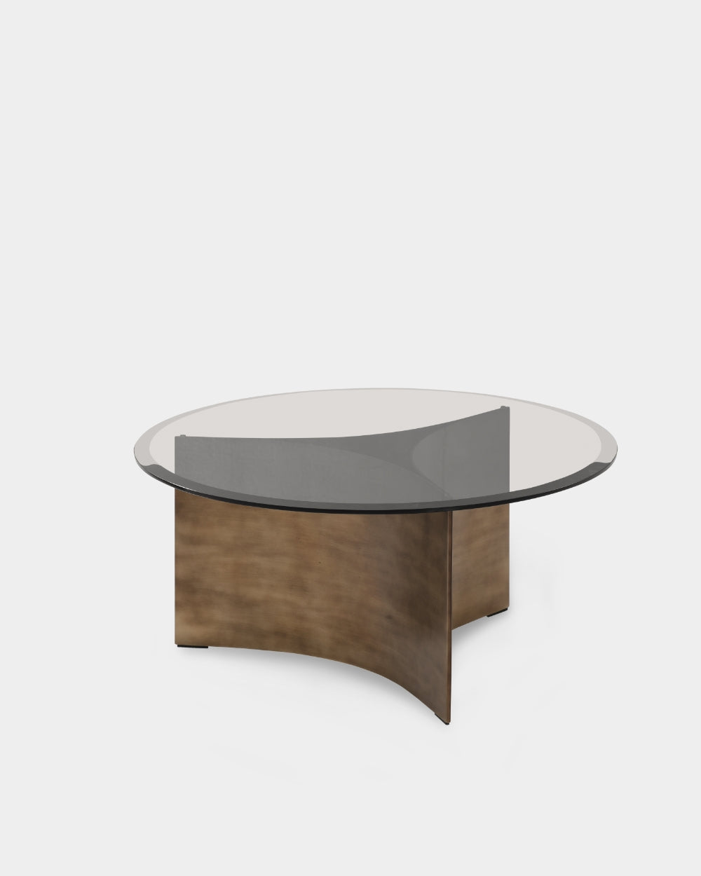 Arc Table - Medium - Brass patinated steel