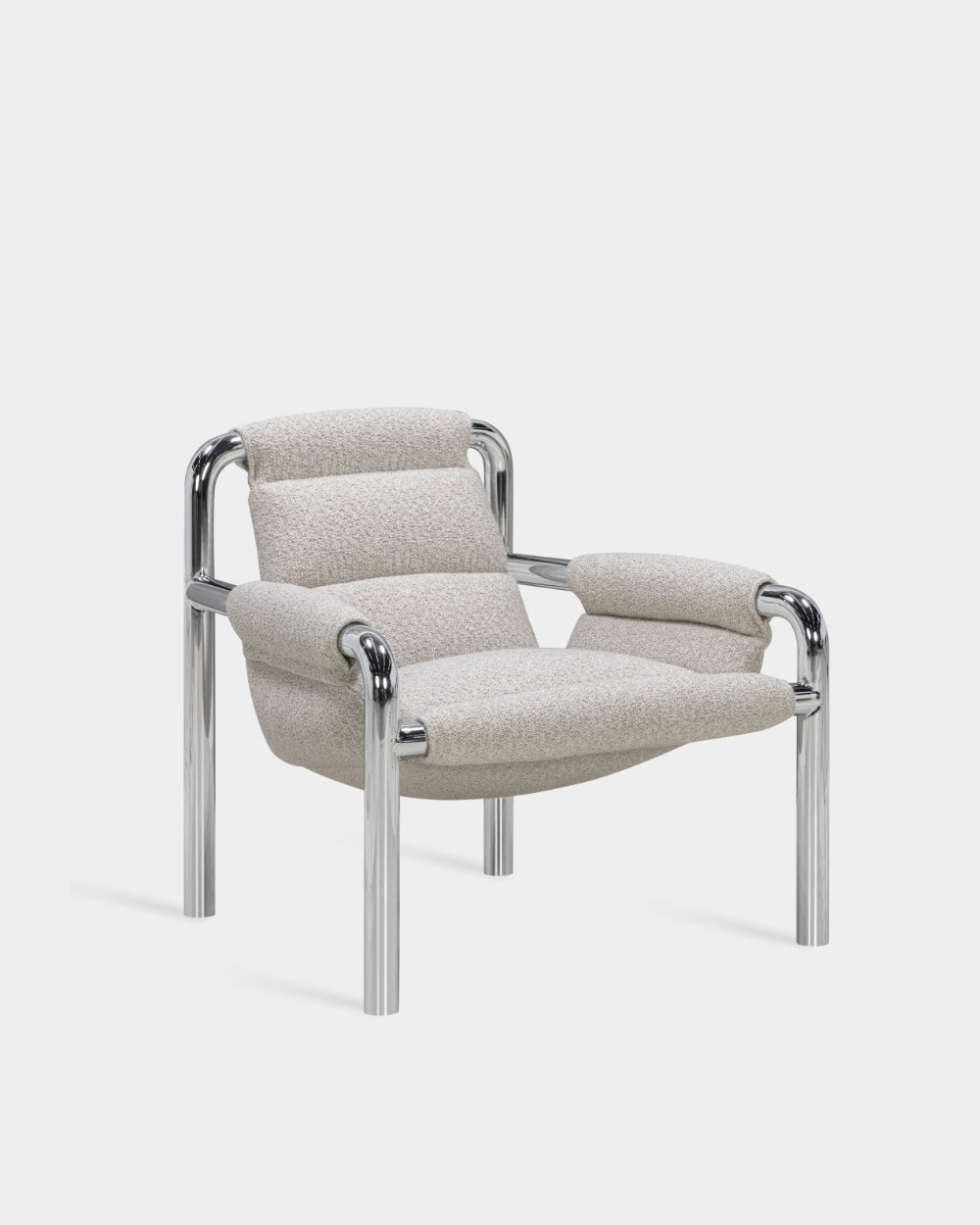 Atli Lounge Chair - Chrome-plated legs - Bosa col. 04