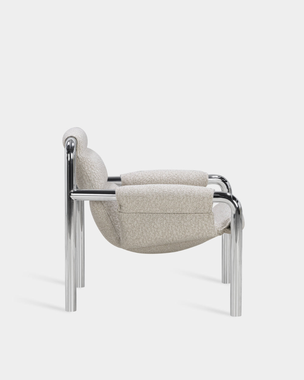Atli Lounge Chair - Chrome-plated legs - Bosa col. 04