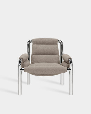 Atli Lounge Chair - Chrome-plated legs - Cuddle col. 04