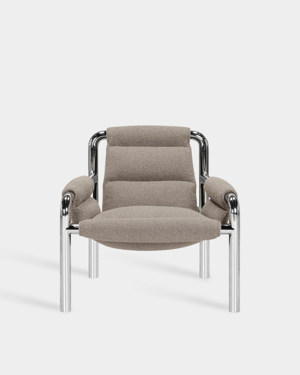 Atli Lounge Chair - Chrome-plated legs - Cuddle col. 04