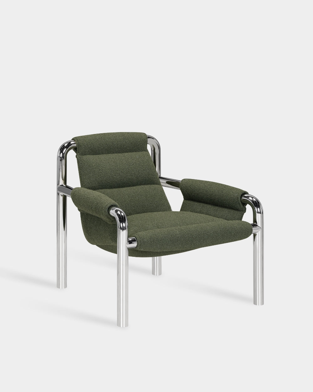 Atli Lounge Chair - Chrome-plated legs - Cuddle col. 16