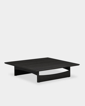Bower Coffee Table - 120 x 120 cm - Black-stained oak