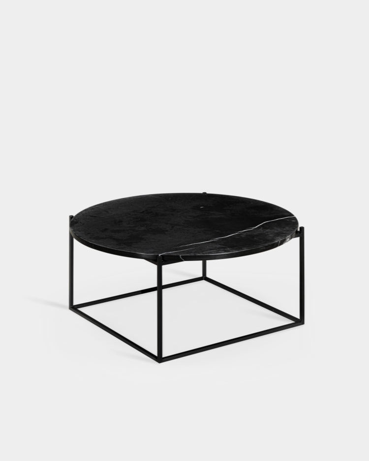 Circle Table - Medium - Nero Marquina marble