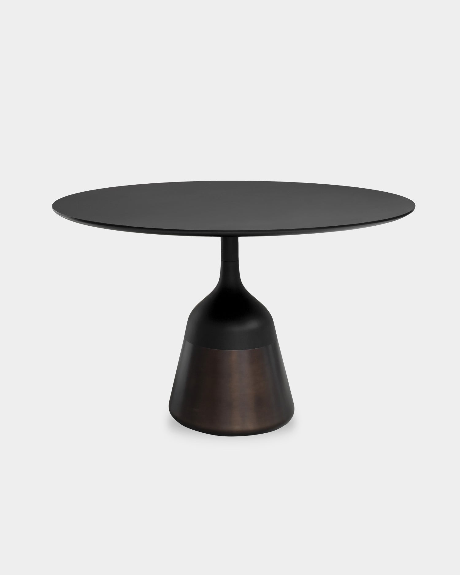 Coin Dining Table - Ø120 - Black laminate