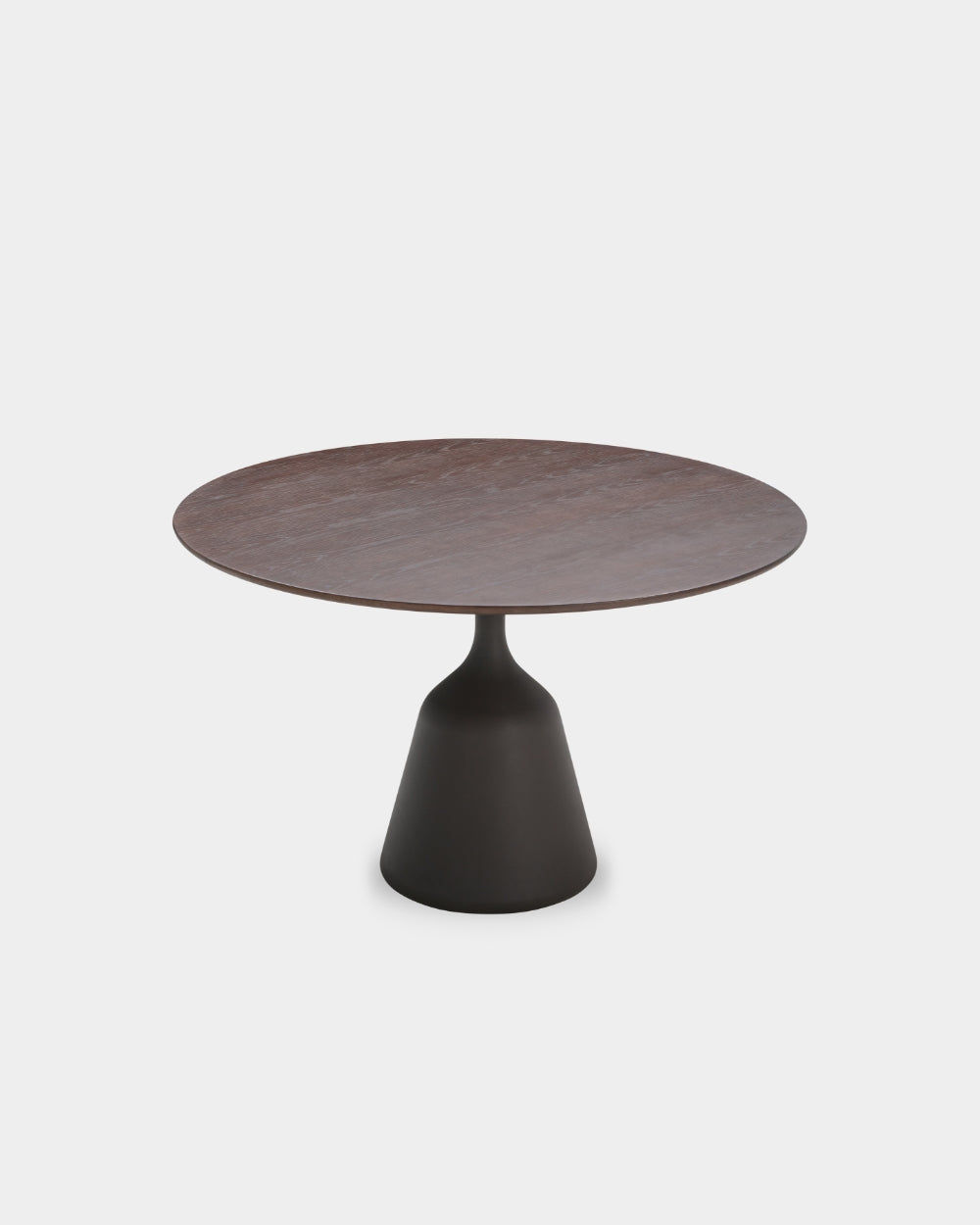 Coin Dining Table - Ø120 - Brown oak