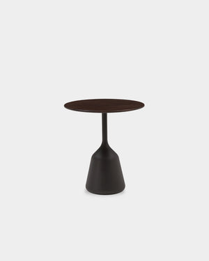 Coin Side Table - High - Brown oak