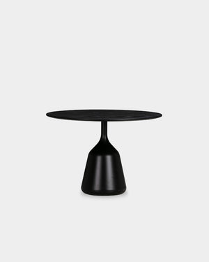 Coin Side Table - Low - Black oak