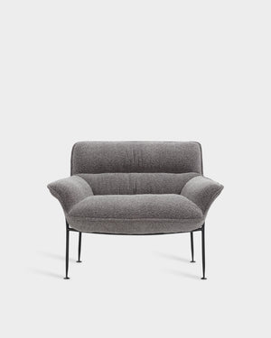 Duvet Lounge Chair - Black steel frame - Spectrum col. 14