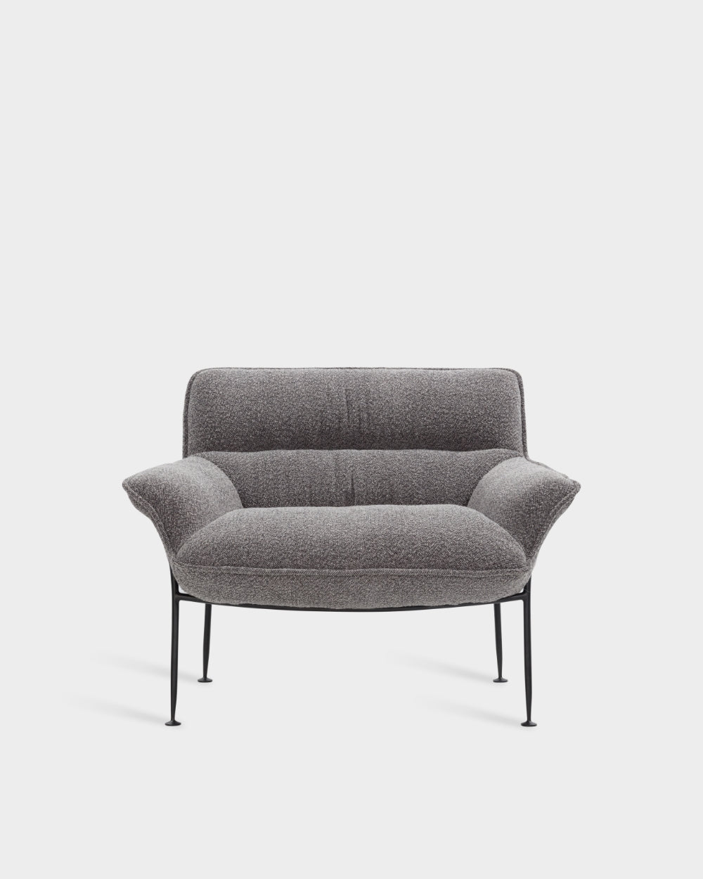 Duvet Lounge Chair - Black steel frame - Spectrum col. 14