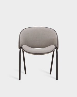 Folium Dining Chair - With leather piping - Fiord col. 262