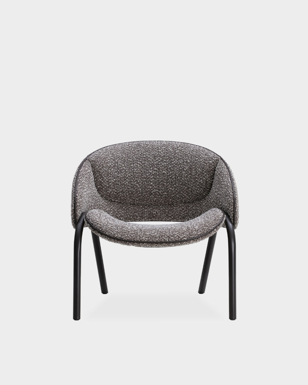 Folium Lounge Chair - With leather piping - Silenzio col. 06