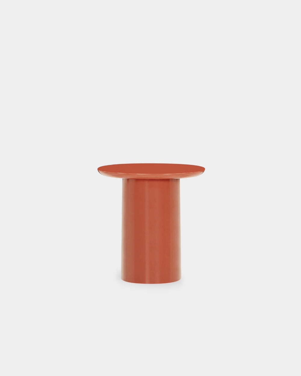 Kin Side Table - High-gloss burnt orange