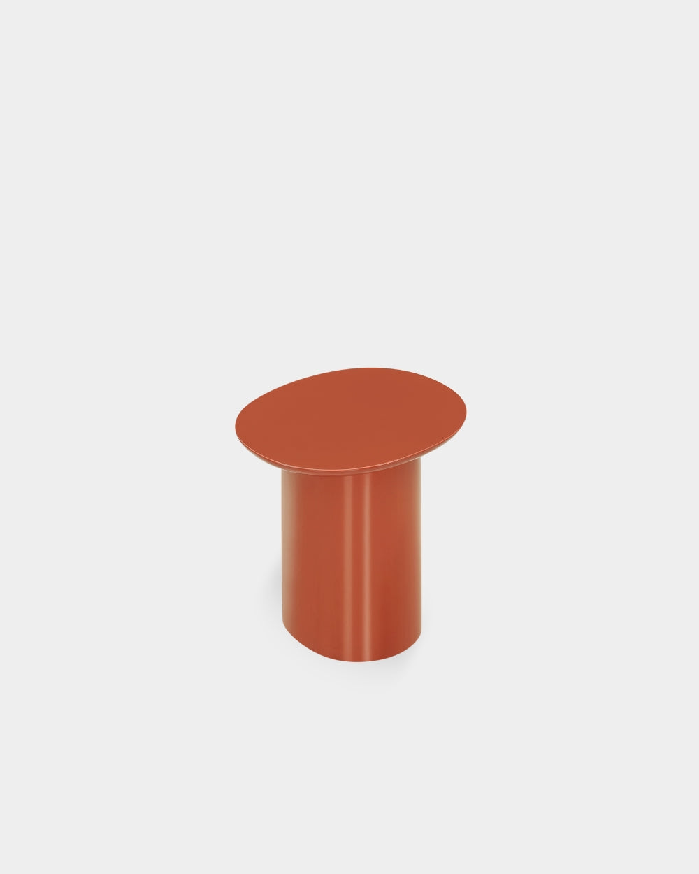 Kin Side Table - High-gloss burnt orange